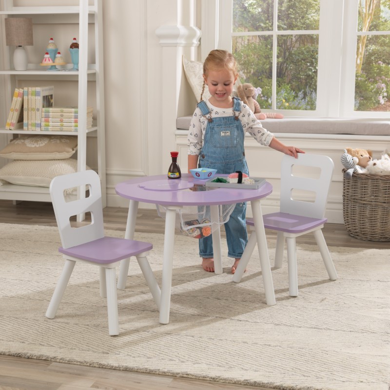 Kidkraft round table shop and 2 chair set